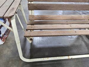 lot 147 image: Outdoor Swinging Porch Bench 66W