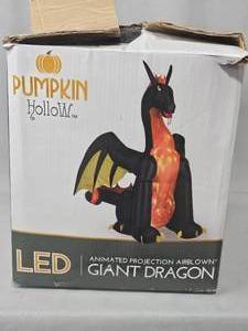 lot 104 image: Blow Up LED Dragon