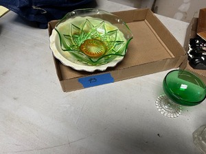 Bowls, pitcher, misc glassware