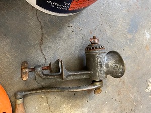 Bucket of vintage tools