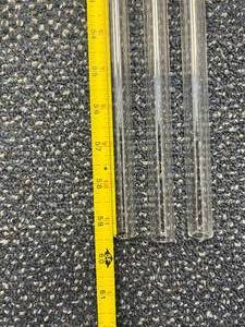 lot 29 image: 3 - 59.5 Inch Heavy Wall Glass Tubing, 12 Inch Inner Diameter