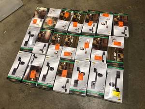 lot 28 image: Lot of Assorted Defiant Door Entry Handles Various Models and Conditions  Customer Returns See Pictures