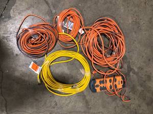 lot 32 image: Lot of Assorted Extension Cords and Power Station Various Models and Conditions Customer Returns See Pictures