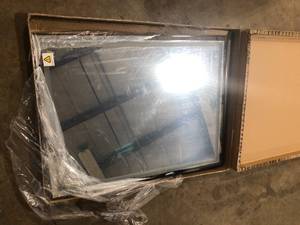 lot 36 image: ELLO&ALLO 28 in. W x 36 in. H Rectangular Aluminum Framed LED Light with 3-Color and Anti-Fog Wall Mount Bathroom Vanity Mirror Customer Returns See Pictures
