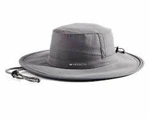lot 15 image: Mission 109400 Booney Hat Charcoal One Size Fits Most