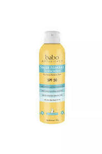 lot 19 image: Set of 2 Babo Botanicals Sheer Mineral Sensitive Sunscreen Spray SPF 50, 6 Oz