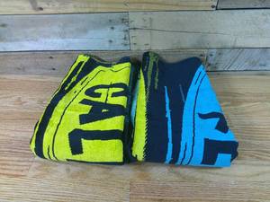 lot 5 image: Loft by Loftex Youth Beach Towels 2 Pack Keep Calm & Surf On 30 x 60