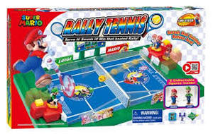 lot 133 image: Epoch Everlasting Play Super Mario Rally Tennis Tabletop Action Game