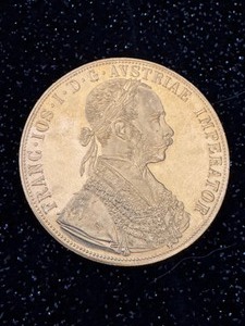 lot 2 image: 1915 Austria 4 Ducat Gold Coin Franz Joseph 14grams