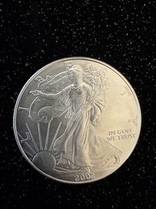 lot 14 image: 2002 American Silver Eagle