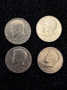 lot 51 image: Lot of Bicentennial Kennedy Half Dollars