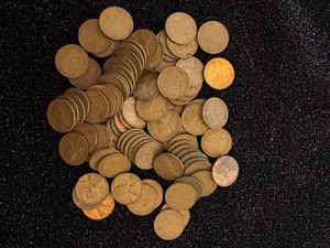 lot 58 image: Lot of Mixed Wheat Pennies