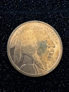 lot 62 image: Copper Buffalo Nickel 1oz