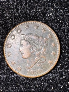 lot 131 image: 1830 Penny Large Cent