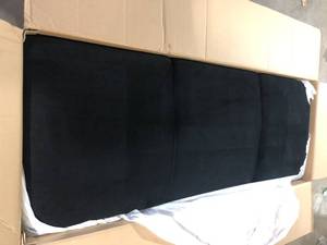 Lifestyle Solutions Harvard 78.7 in. Flared Arm Polyester Rectangle 3-Seater Sofa in. Black Customer Returns See Pictures