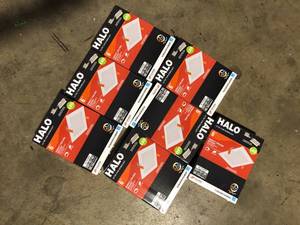 Lot of Halo Ultra Thin Downlight 6 inch Direct Ceiling Mount Customer Returns See Pictures