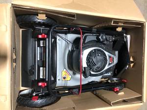 Murray 21 in. 140 cc Briggs and Stratton Walk Behind Gas Push Lawn Mower with Height Adjustment and Prime N Pull Start  Customer Returns See Pictures