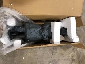 40 inch Warrior Statue Washed  Dark Grey  (IndoorOutdoor)  Customer Returns See Pictures