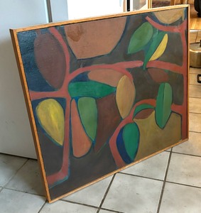 lot 18 image: Original Oil on Board Painting by Janet Leidenfrost