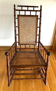 lot 73 image: Antique Rocking Chair