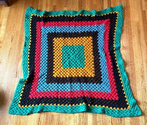 lot 84 image: Petite Vintage Afghan
