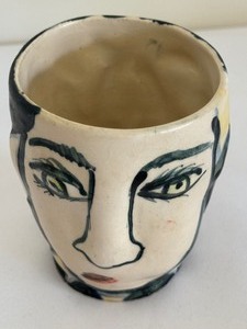 lot 44 image: Artisan Pottery Face Mug