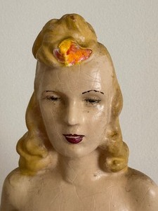 lot 55 image: Vintage Art Deco Nude Sculpture