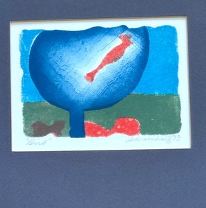 lot 158 image: Vintage Print entitled Bird