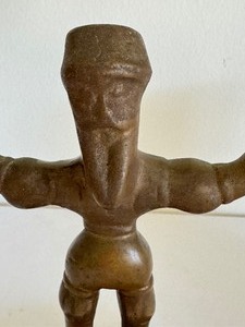 lot 117 image: Unique Vintage Metal Figure Candle Holder
