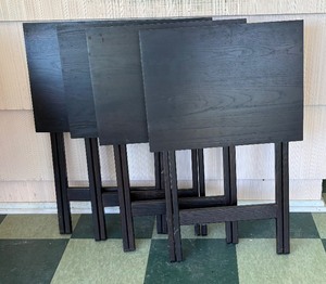 lot 176 image: Four Fabulous Folding Tables  TV Trays