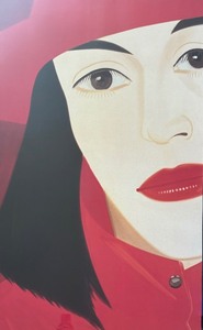 lot 26 image: Poster of Alex Katz Exhibit 1986 at Whitney Museum  Red Coat Print by Alex Katz