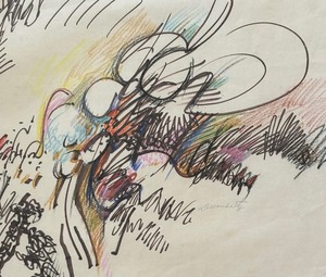 lot 41A image: Framed Original Abstract Artwork