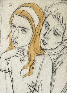 lot 225A image: Mother and Daughter Limited Edition Framed Print by Irving Amen