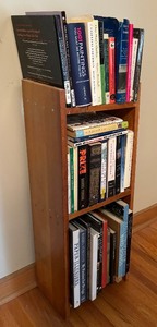 lot 232 image: Wooden Book Shelf with Books