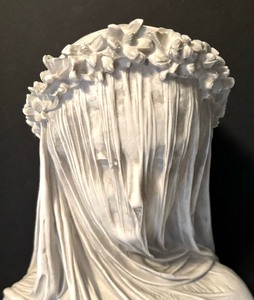 lot 238 image: The Veiled Maiden Sculpture by Raphael Monti
