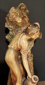 lot 276 image: Antique Art Nouveau Victorian Water Maiden Sculpture