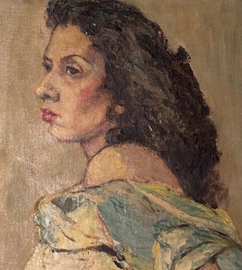 lot 277 image: Original Portrait Painting by Neal