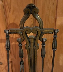 lot 280 image: Vintage Fireplace Set