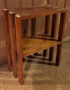 lot 288 image: Wooden Vintage Arts and Crafts Style Accent Table