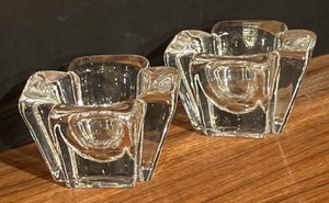 lot 292 image: Pair of Max by Orrefors Candle Holders