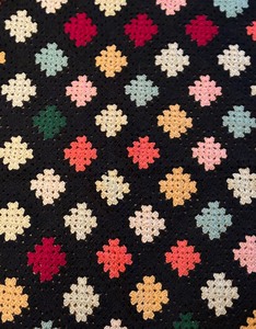 lot 293 image: Colorful Vintage Afghan