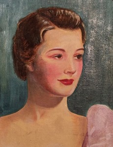 lot 295 image: Original Portrait Painting by John Akers