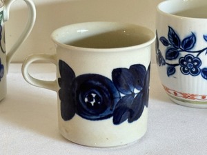 lot 192A image: Two Vintage Dansk Coffee Mugs and One Vintage Arabia Anemone Coffee Mug
