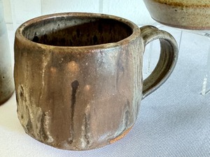 lot 333 image: Four Unique Artisan Created Pottery Coffee Mugs
