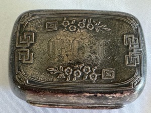 lot 21B image: Antique Sterling Silver Snuff Box