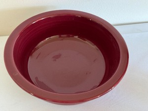 lot 310 image: Large Dark Red Fiesta Bowl