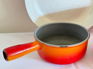 lot 305 image: Cast Iron an Enamel Kitchen Items