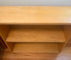 lot 369 image: Vintage Mid-Century Two Shelf Bookshelf