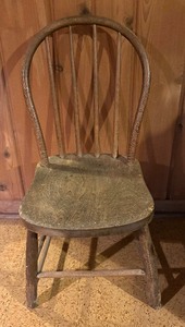 lot 402 image: Primitive Wooden Chair
