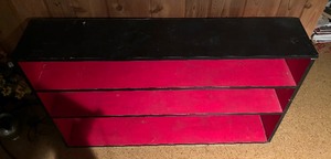 lot 420 image: Vintage Black and Red Shelf